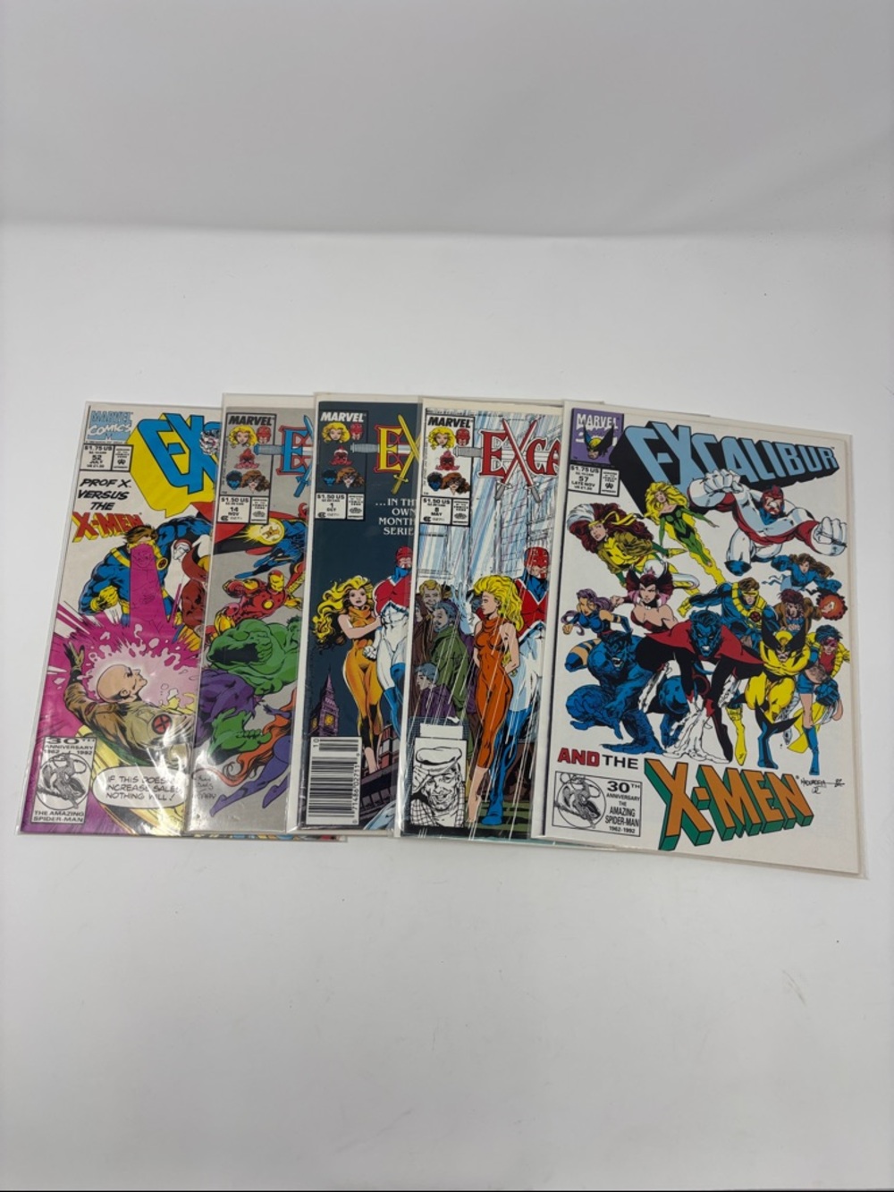 Marvel Excalibur and X‑Men Comic Lot - White, Blue, Yellow Covers 5